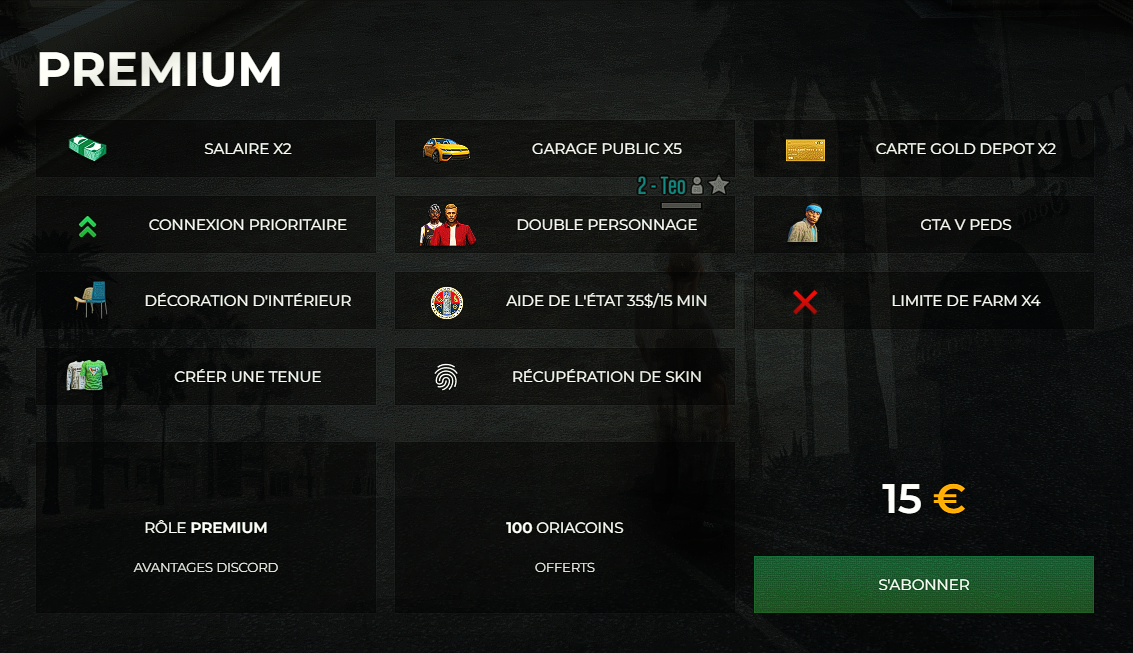 Premium – 1 mois