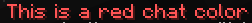 Red Chat Color