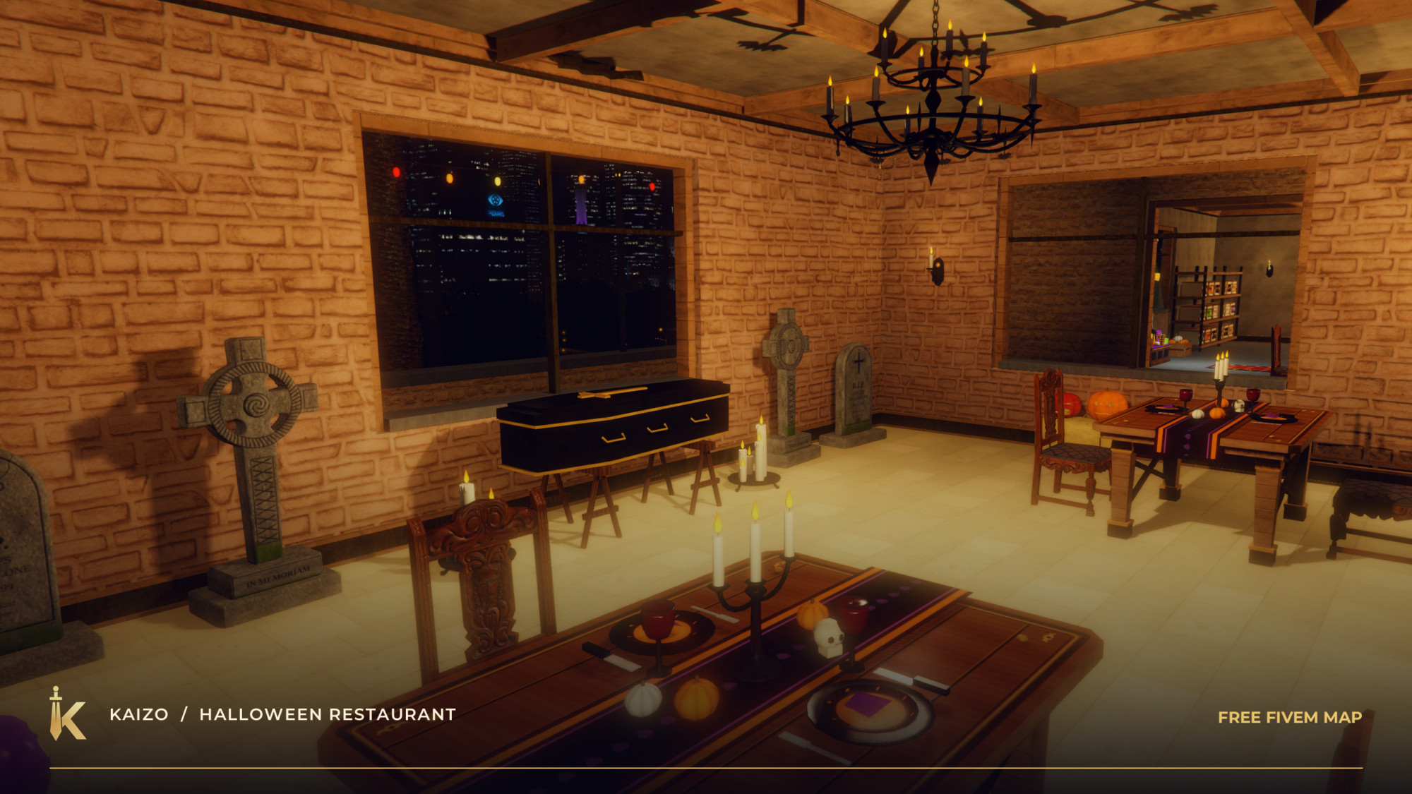 KAIZO Halloween Restaurant — Free FiveM Map