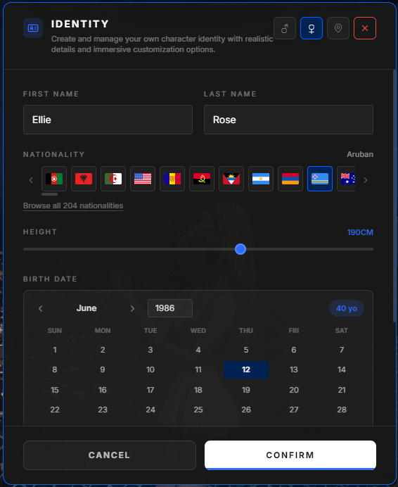 Characters With Admin Panel