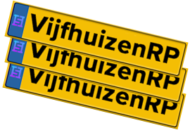 3x Aangepast kenteken
