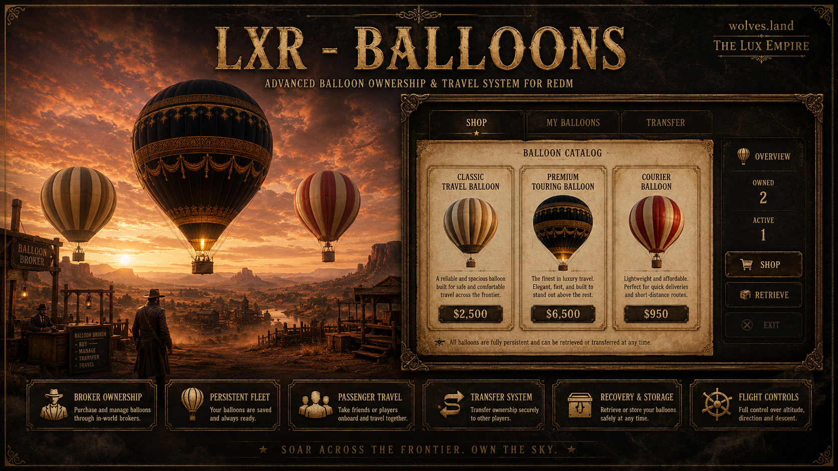 LXR Balloons - Premium RedM balloon ownership