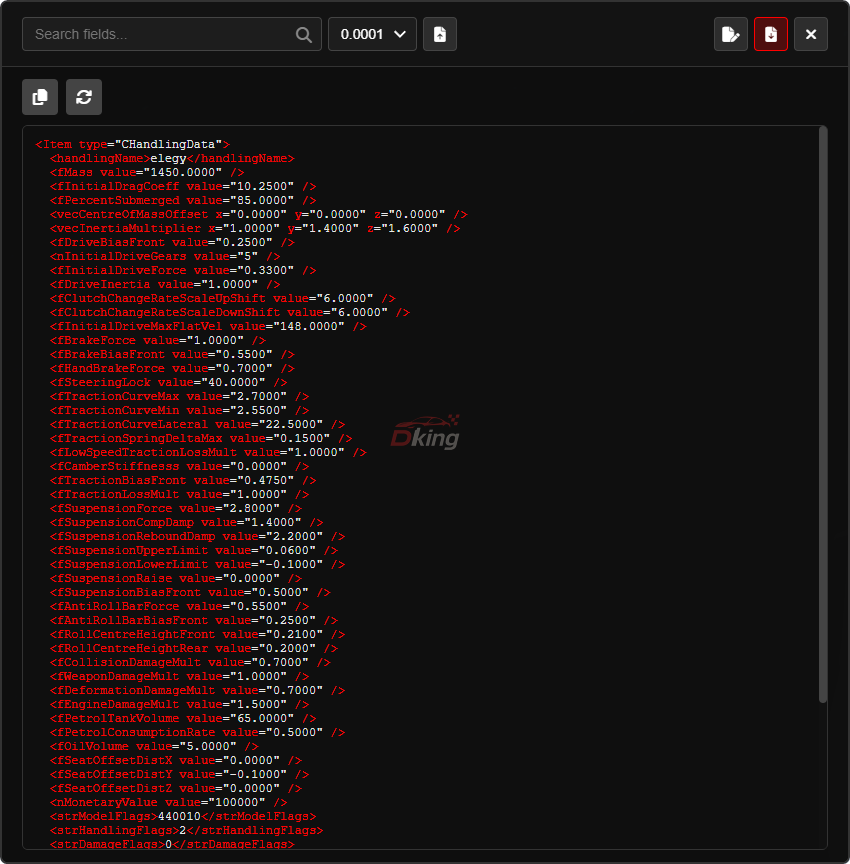 HANDLING EDITOR