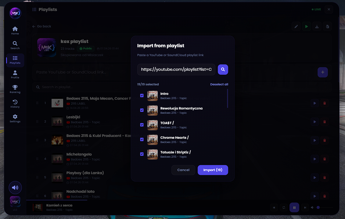 Music System Escrowed [ESX, QB, QBOX, STANDALONE]