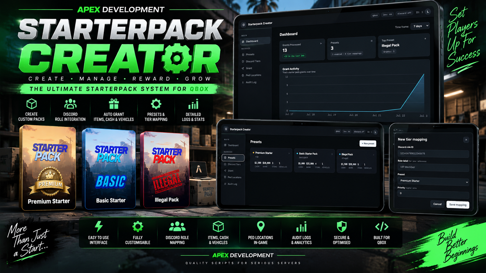 Starterpack Creator — Live In-Game Pack Builder