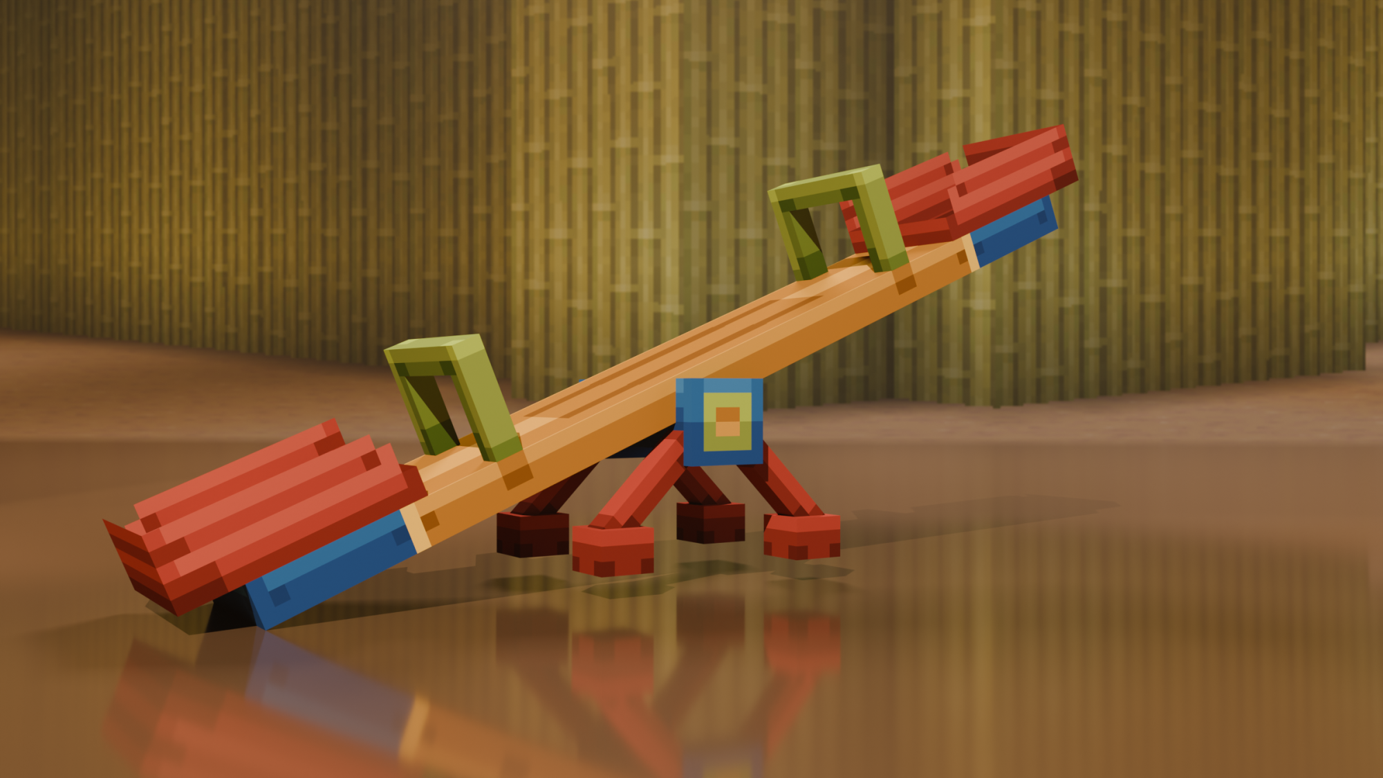 Seesaw — cosmetic Furniture v2 item on the NovaVoid Cat Civilization Minecraft server