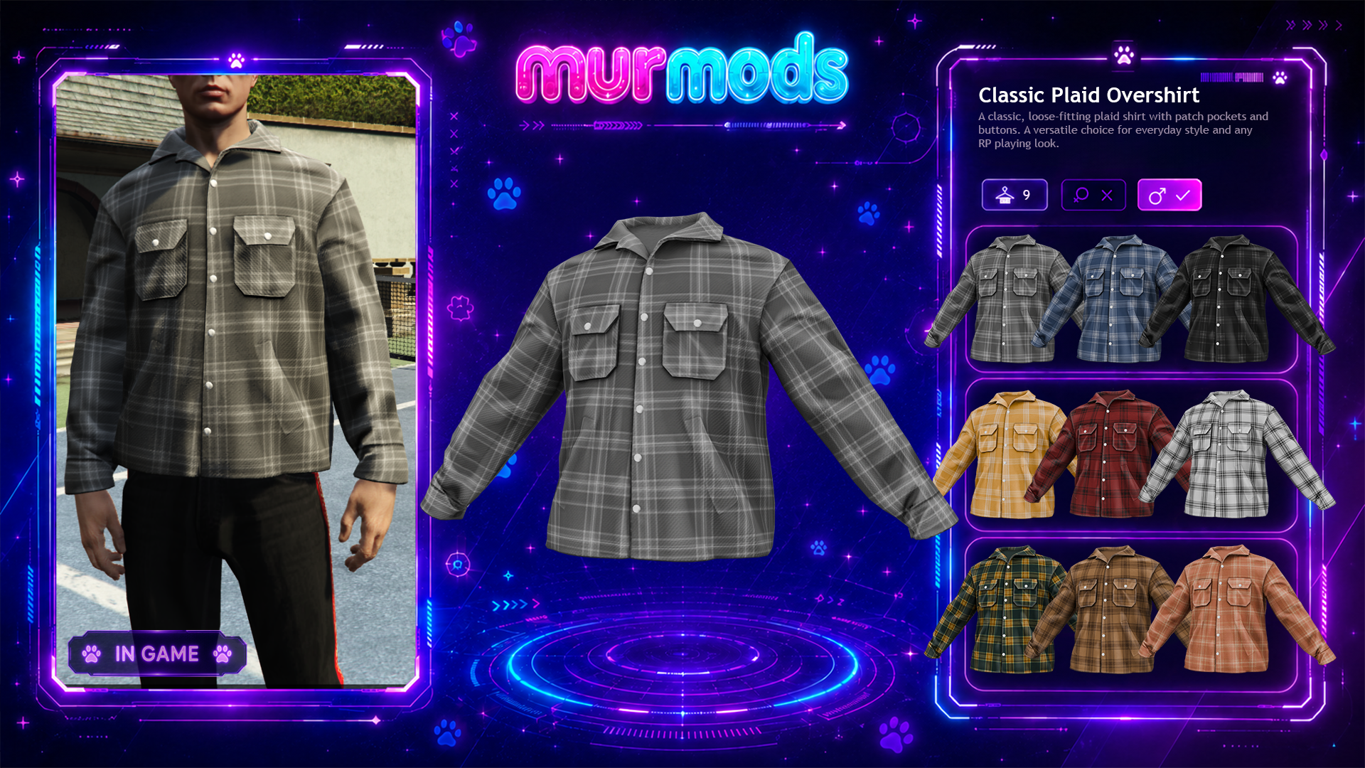 Classic Plaid Overshirt