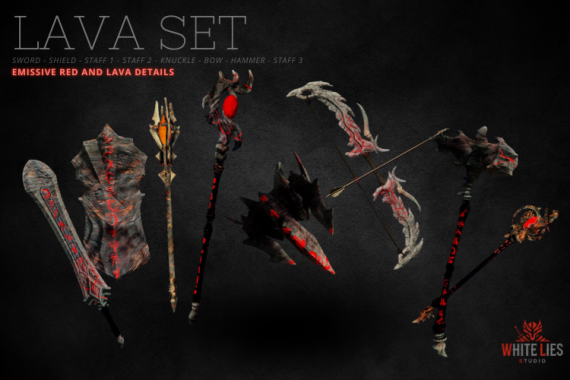 Lava Set - Emissive with Custom Skills 🔥🔥