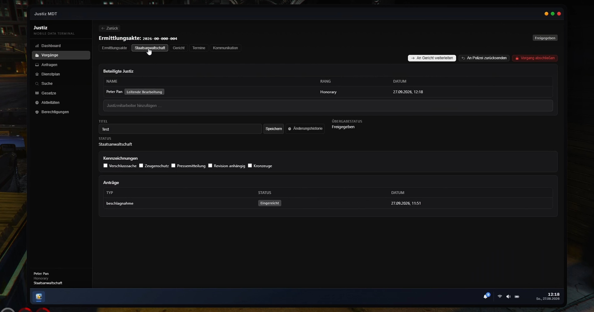 Ultimatives Justiz MDT Screenshot 5