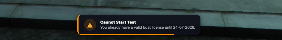Advanced Driving Licence System (Car, Helicopter, Boat)