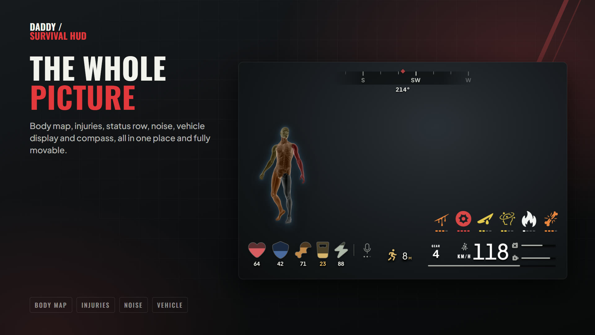 Survival HUD - Open Source - 8
