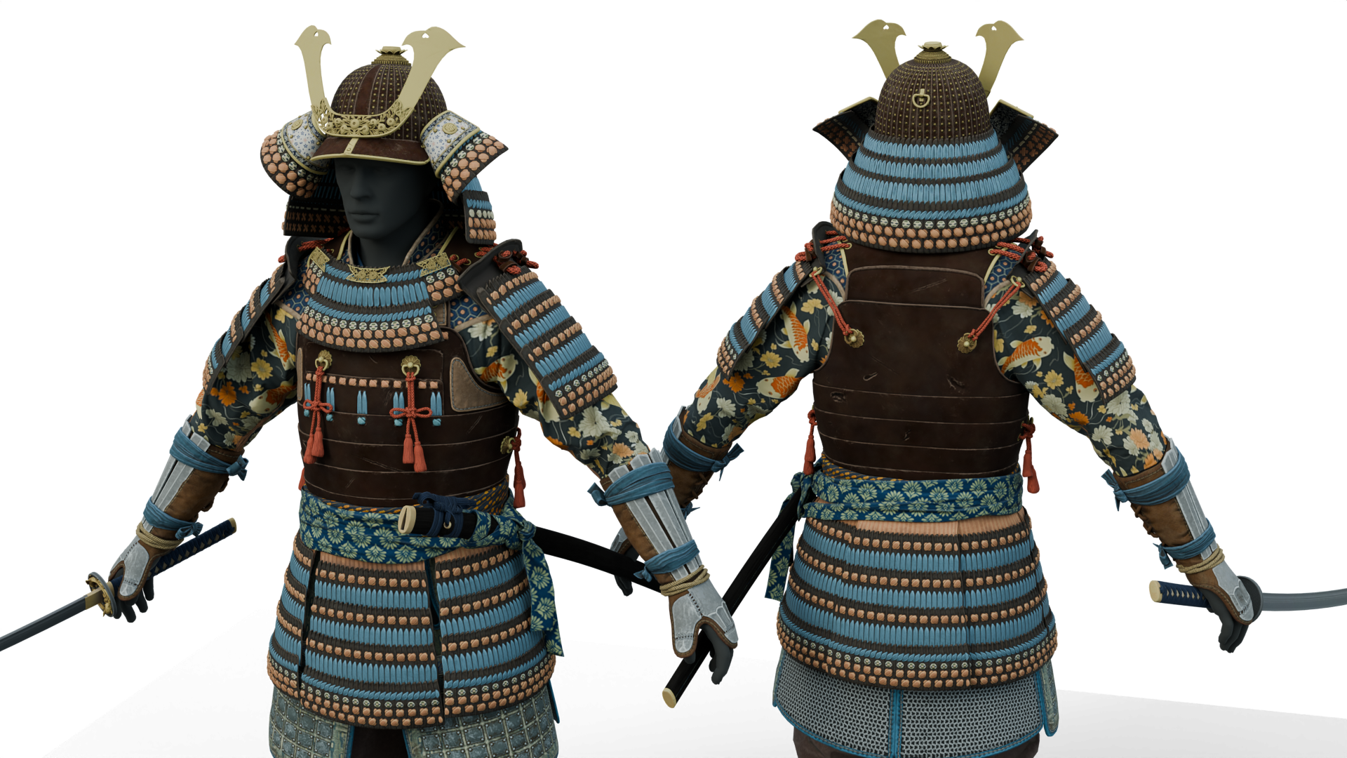 Samurai FiveM 3D Clothing Assets Pack – outfit preview 2
