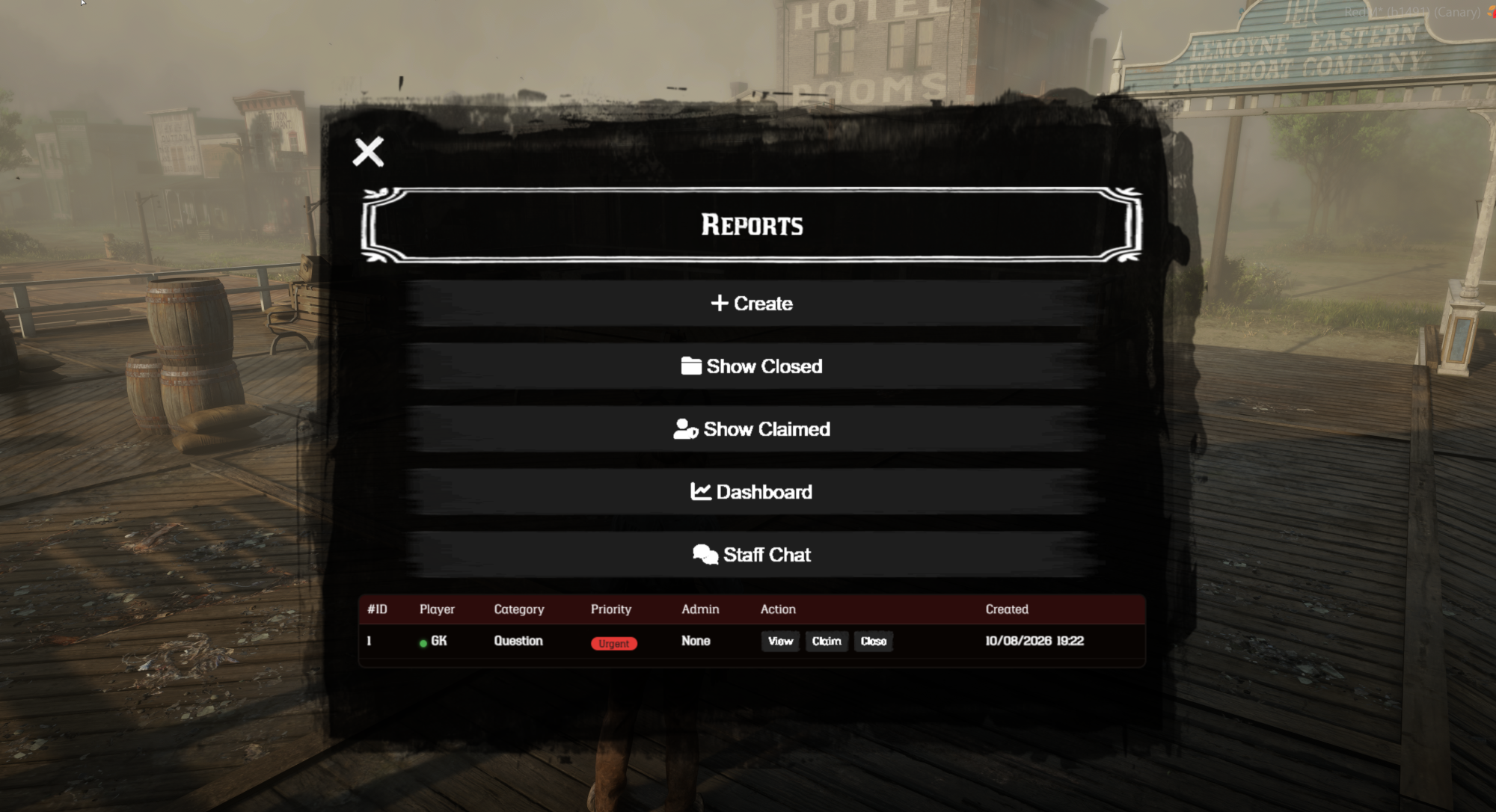 RedM Reports — Advanced Report & Ticket System for RedM
