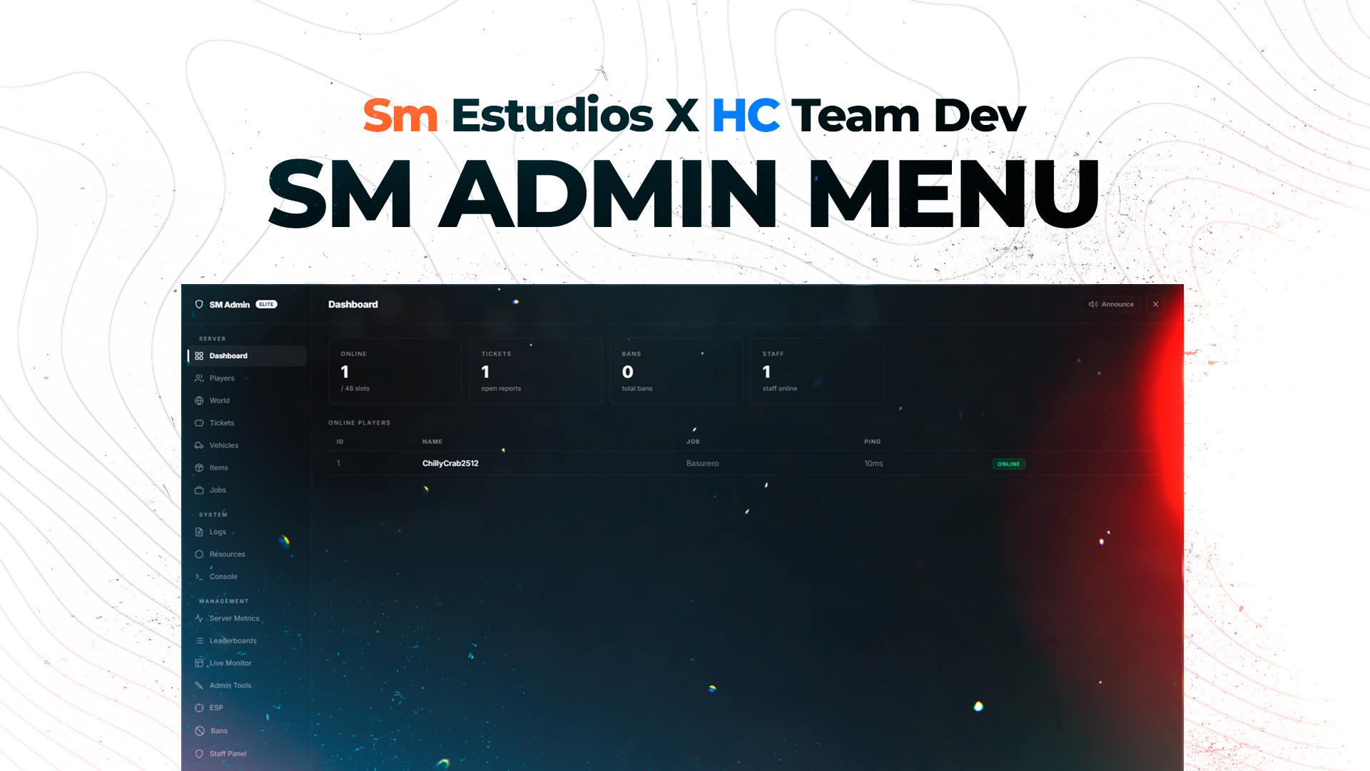 SM ADMIN MENU