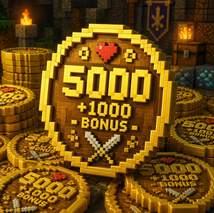 5000 +1000 BONUS battle coins