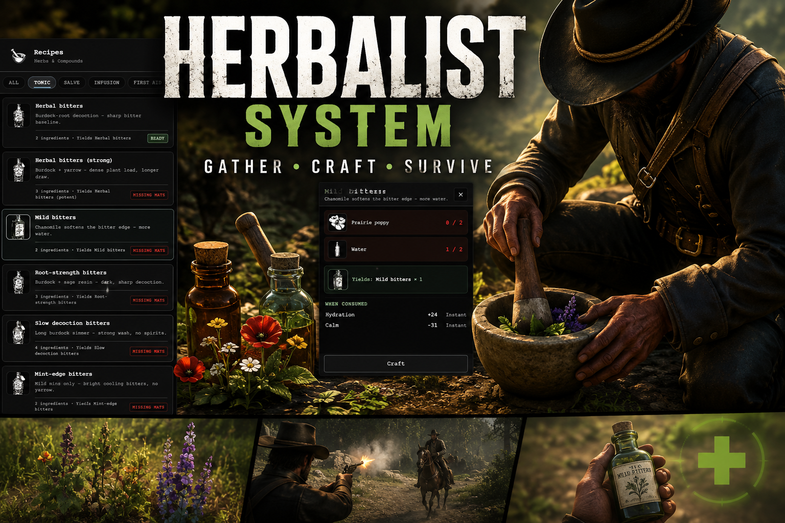 Herbalist  | REDM |  RSG-Core |  VORP-Core | Escrow