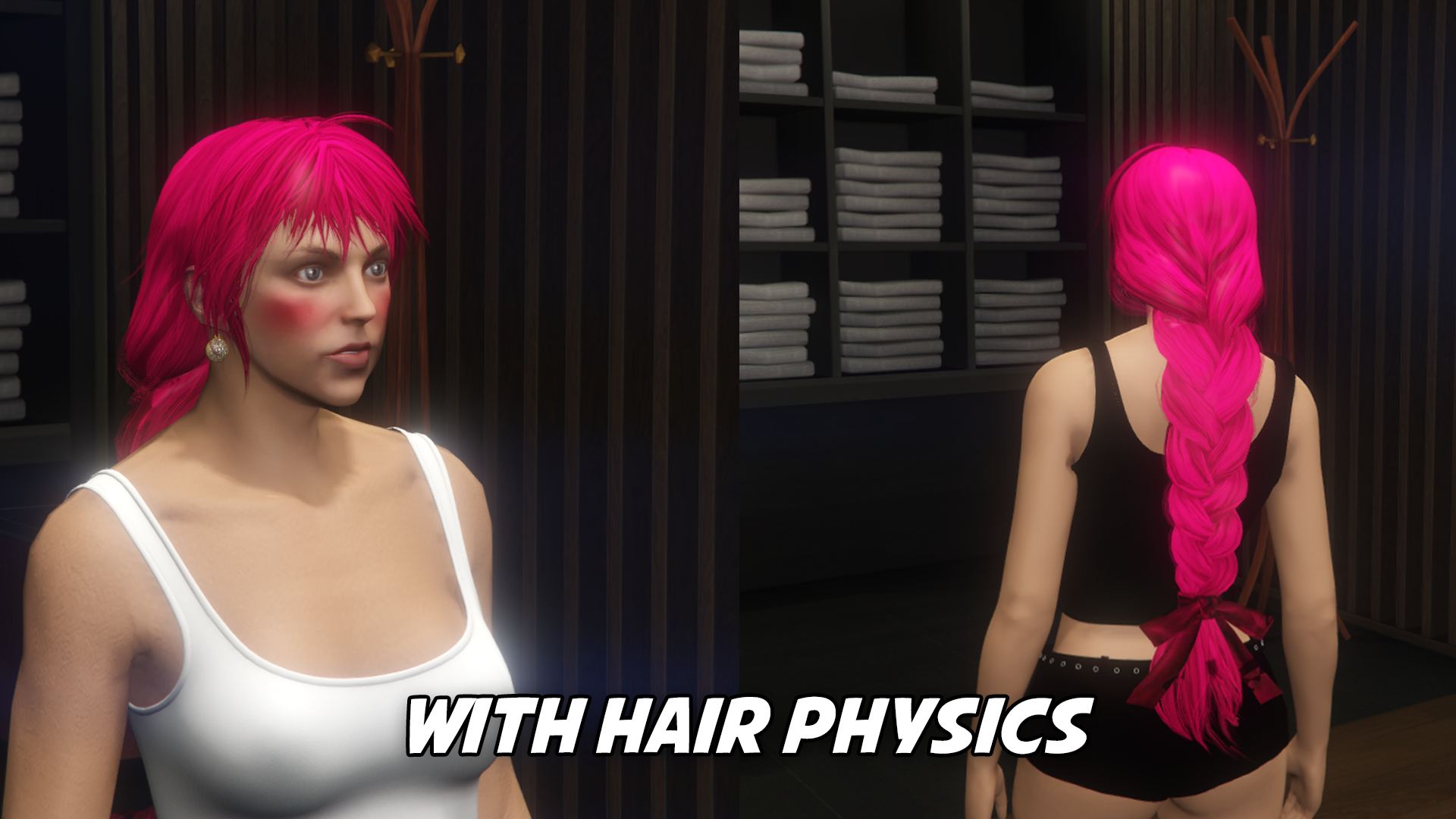Large Braid Hair (+Physics)