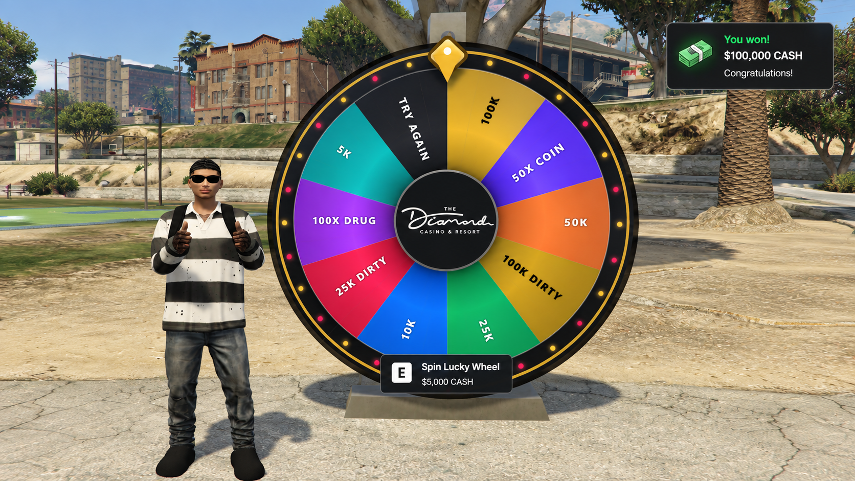 Sleezy Development • Advanced Casino Wheel System (ESX, QBCore, Qbox, & Standalone)