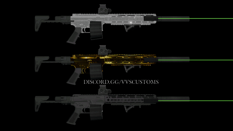 Realistic AR15C + VVS + Gold + Full Attachments