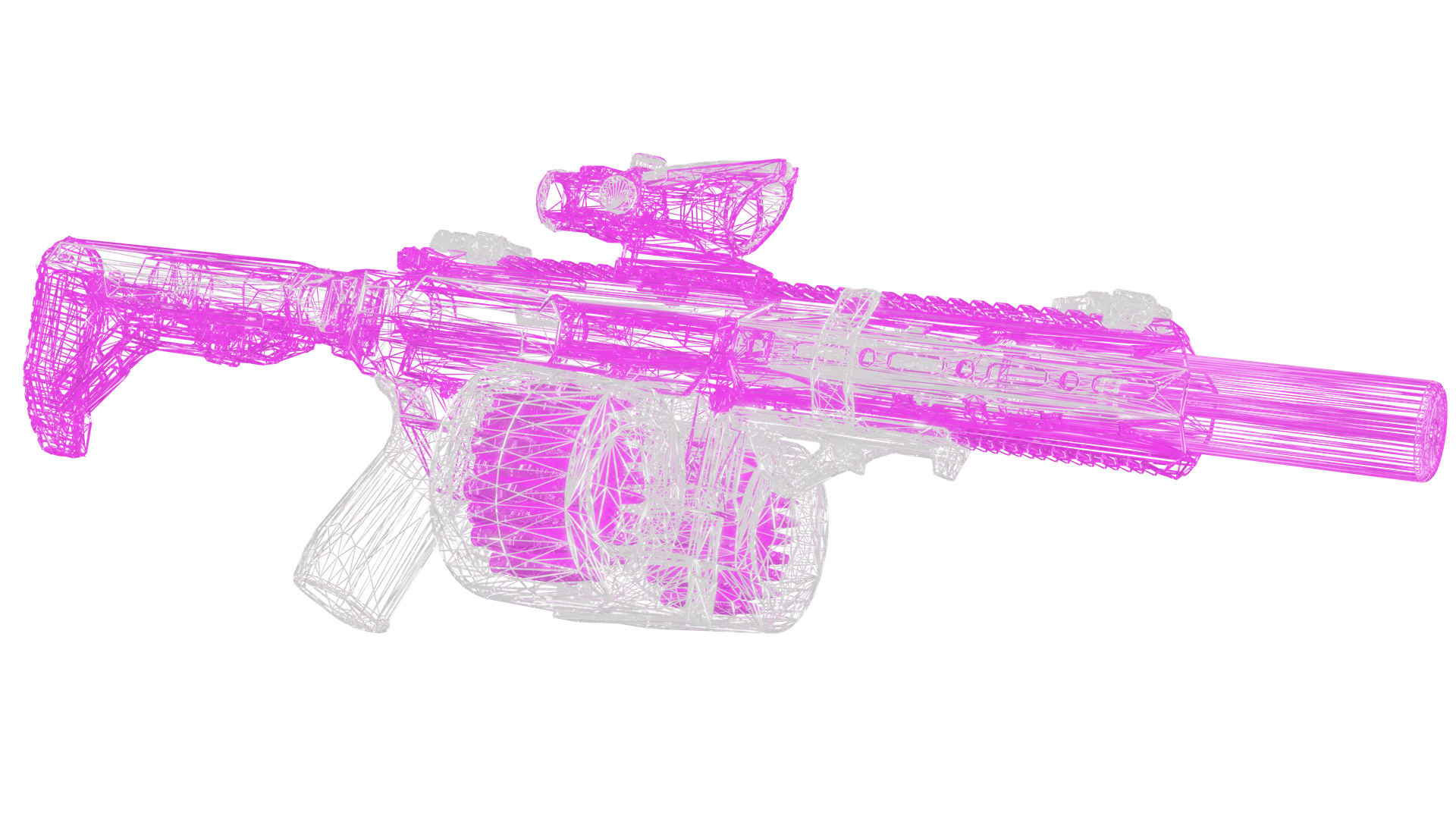 Fivem MT416 PINK X WHITE