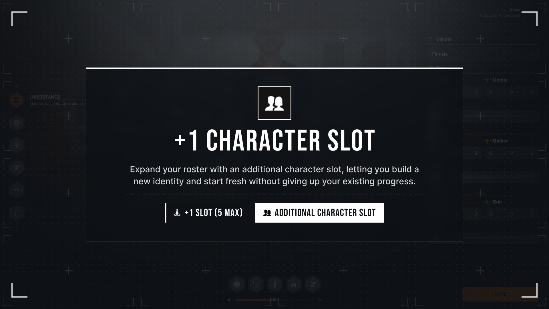 +1 Character Slot