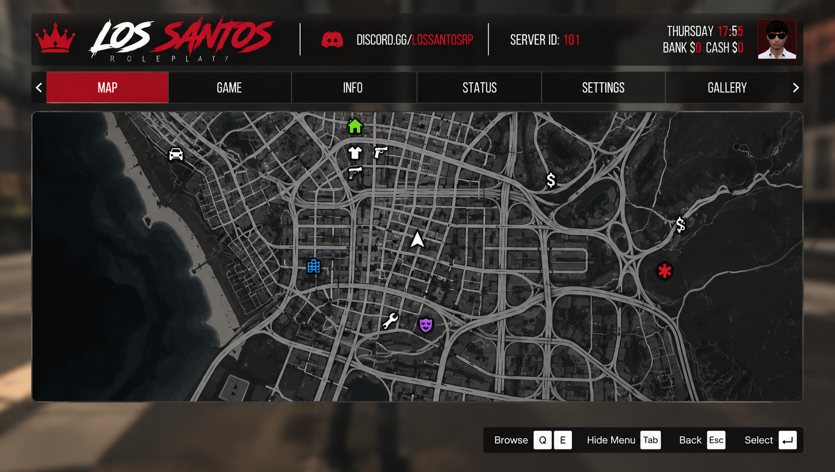 Sleezy Development • Advanced Pause Menu Header & Recolor System (ESX, QBCore, Qbox, & Standalone)