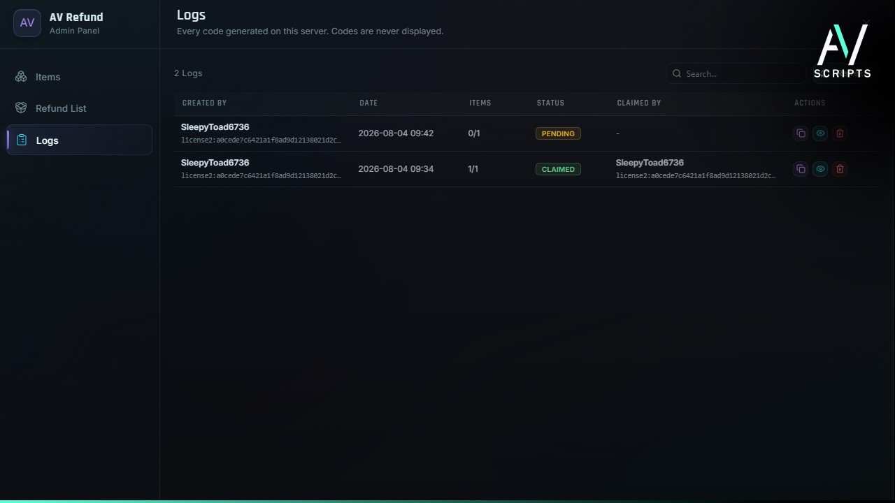 Refund System