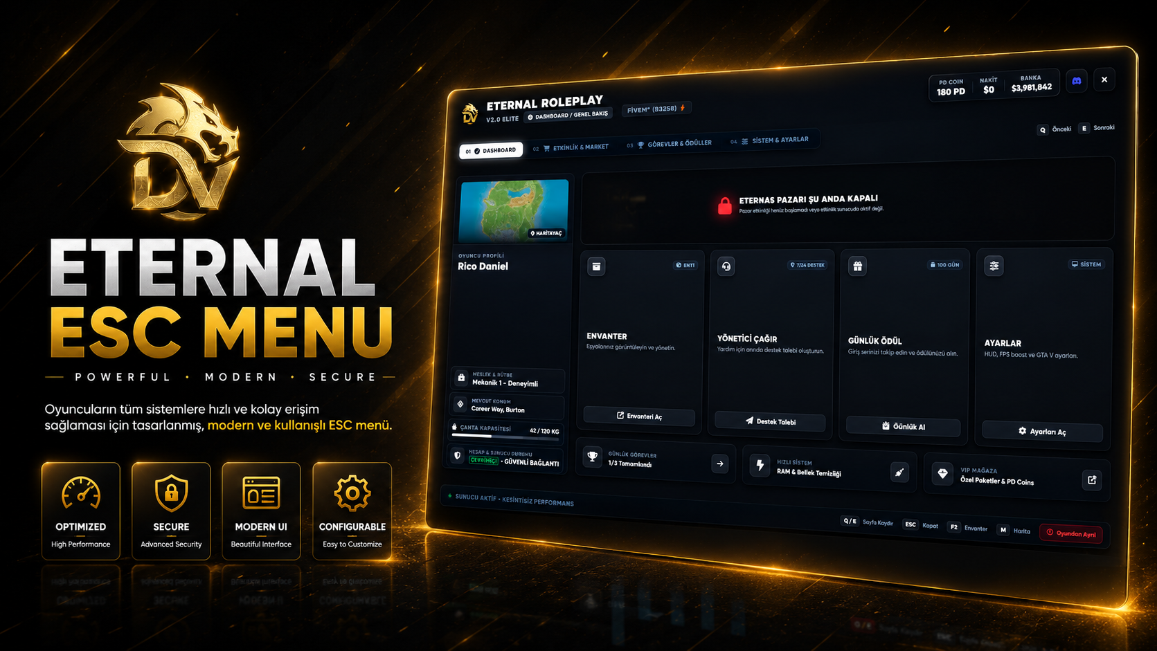 Eternal ESC Menu