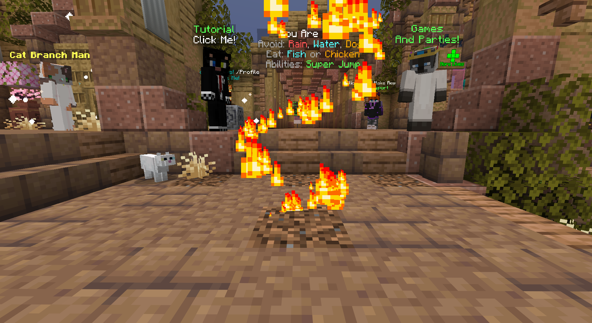 Inferno Particles — cosmetic Particles item on the NovaVoid Cat Civilization Minecraft server