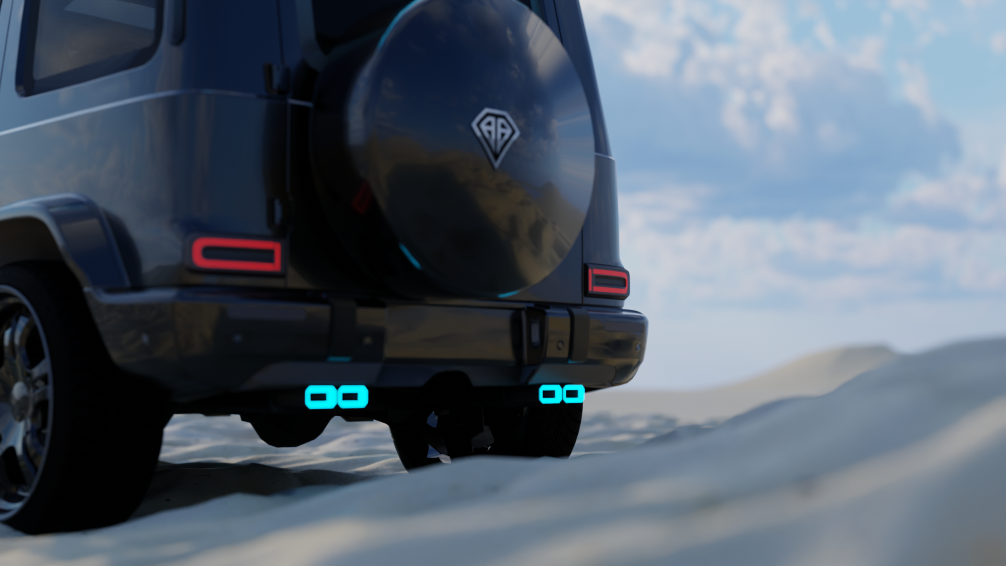 Benefactor Dubsta Luxe Animated Lights view 4