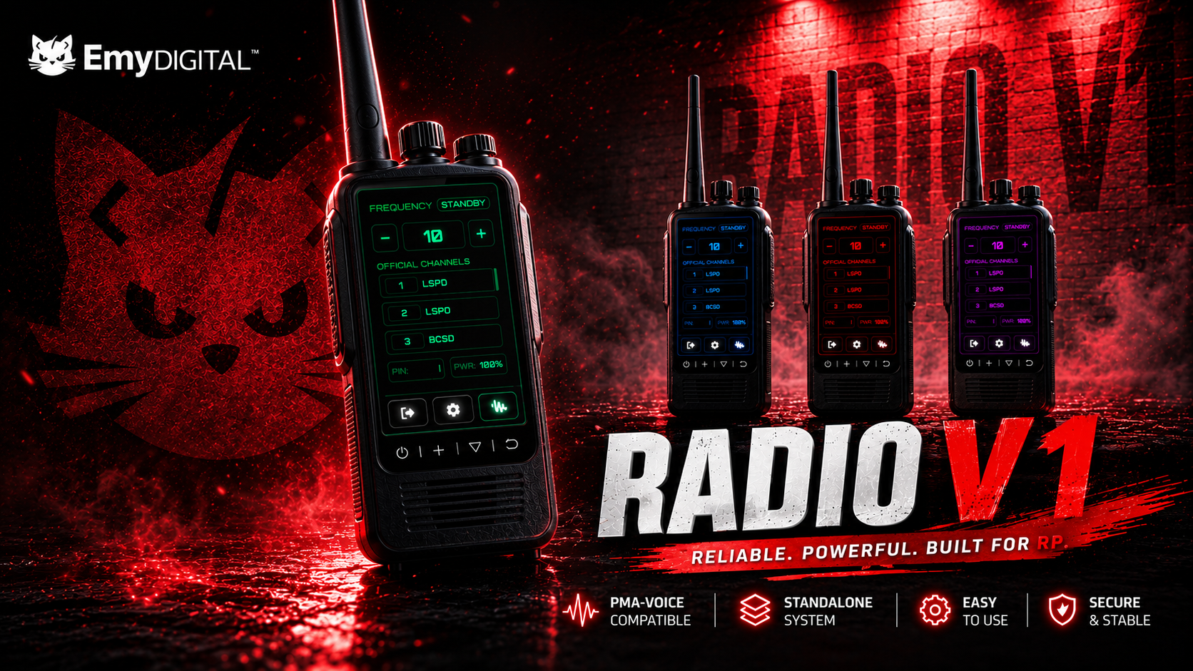 EMY Digital Radio V1 - Secure, Standalone & Fully Customizable
