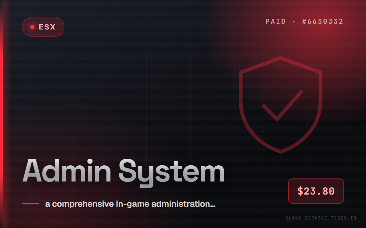 [ESX] Admin System