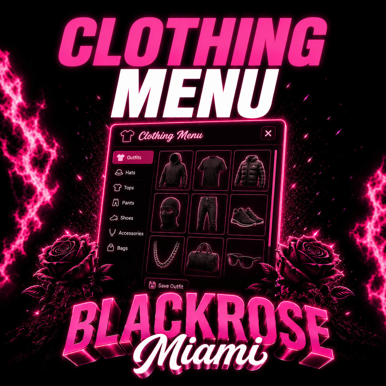 Personal Clothing Menu