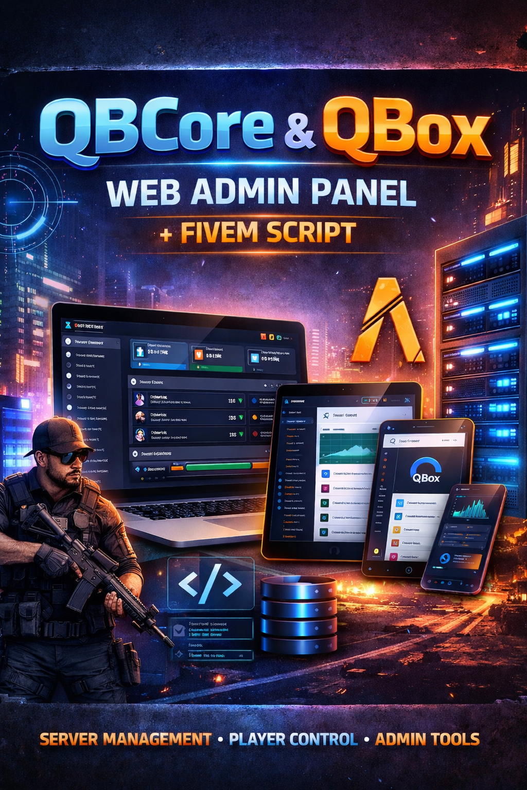 QBCore & QBox  Web Admin Panel + FiveM Script