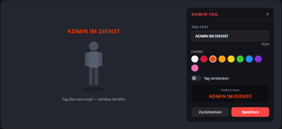S&T Admintag