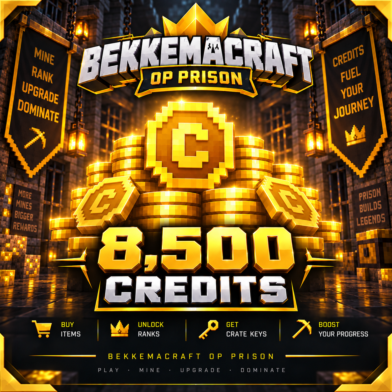 8,500 Credits