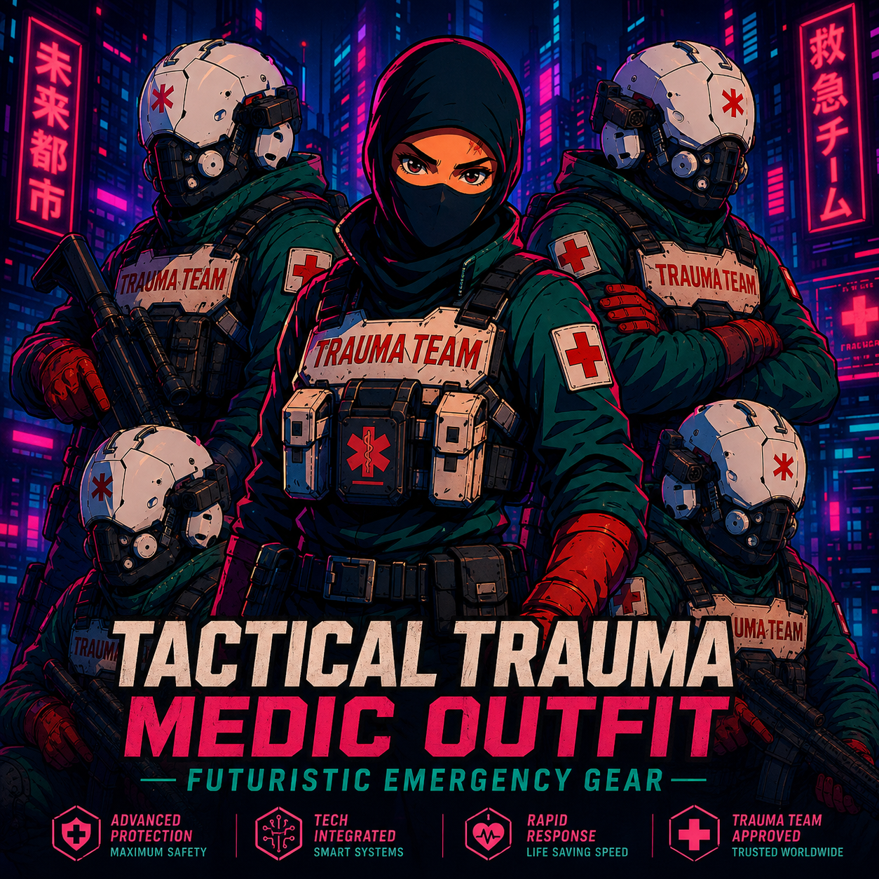 Tactical  Trauma Medic Outfit – Futuristic Emergency Gear for FiveM