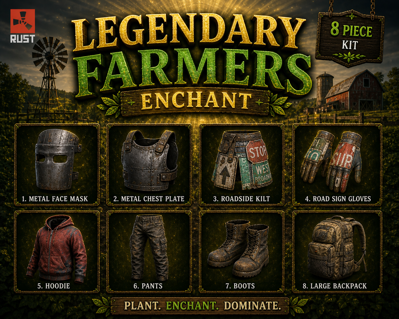 FARMERS - Legendary Enchanted Set