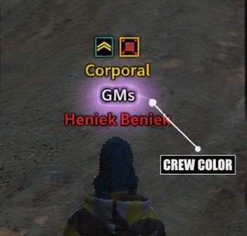 CREW NAME COLOR