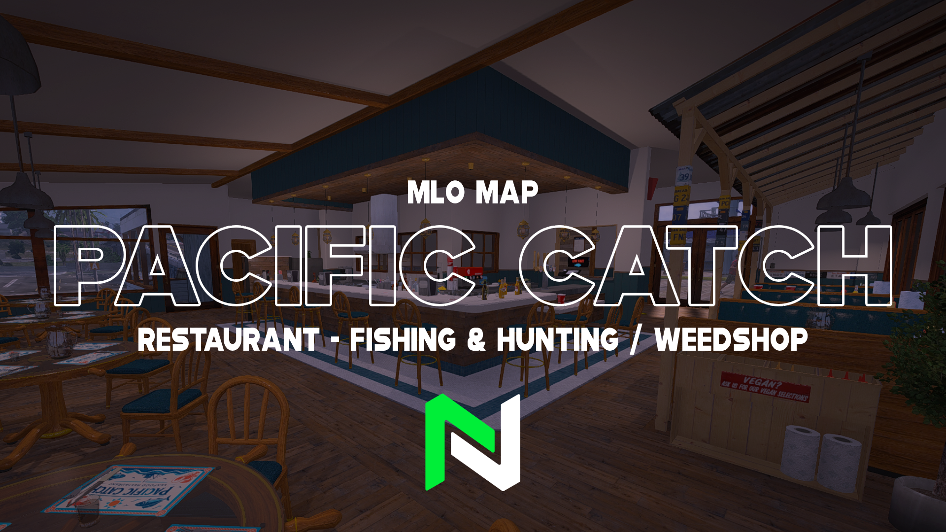[Pacific Catch] restaurant hunting fishing weedshop{MLO Early-Access}