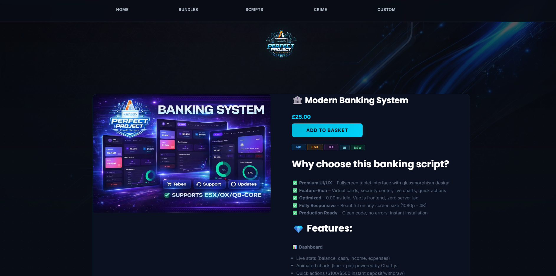 Premium Tebex CSS Theme