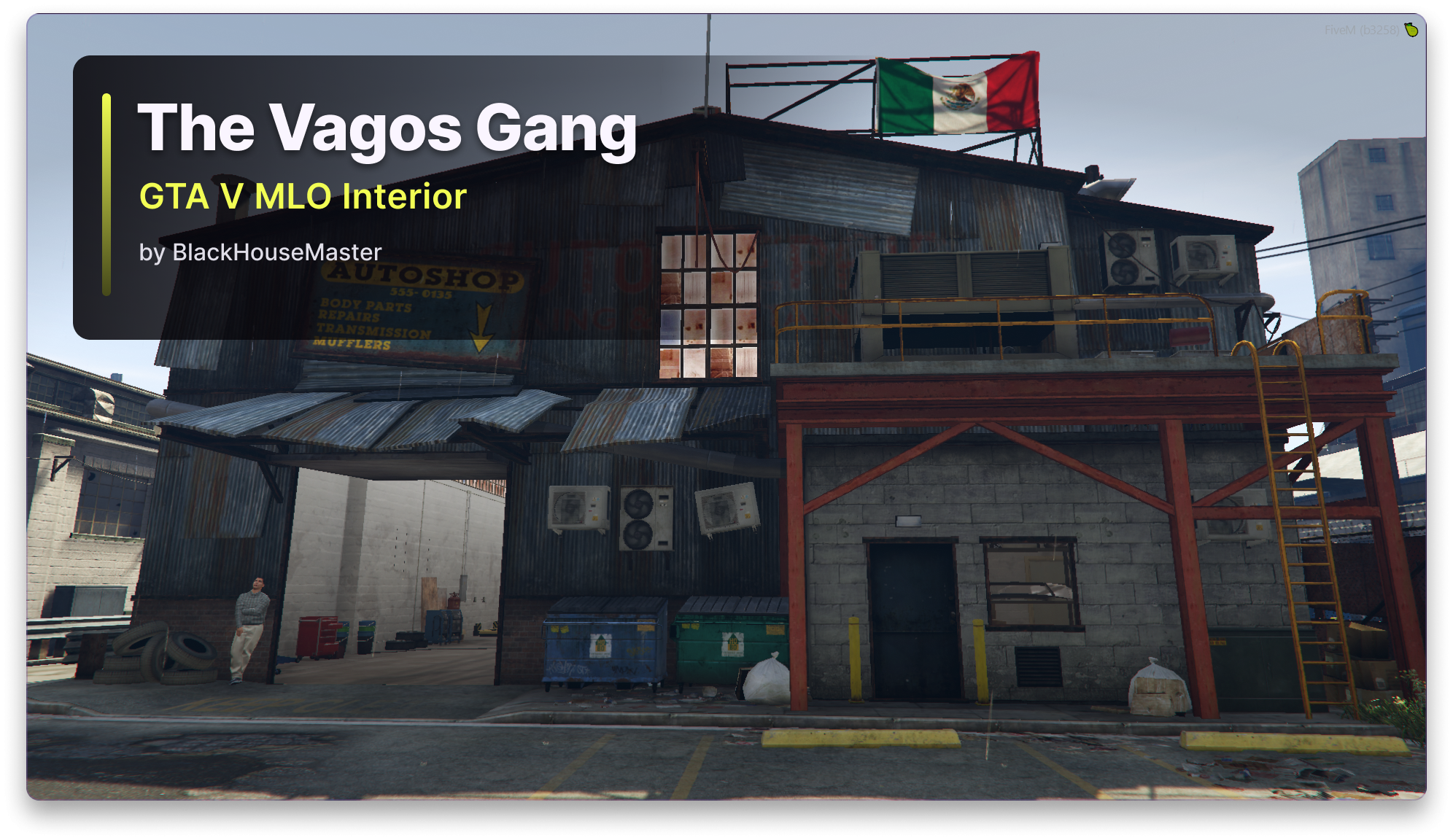 🚗 Vagos Auto Shop & Hidden Hideout | La Mesa | Mechanic Front + Secret Underground | FiveM MLO