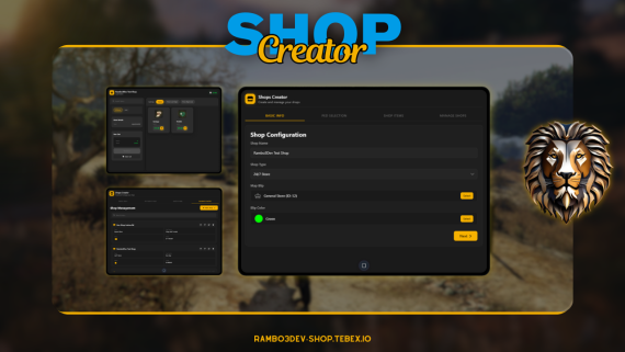 Shops Creator Script