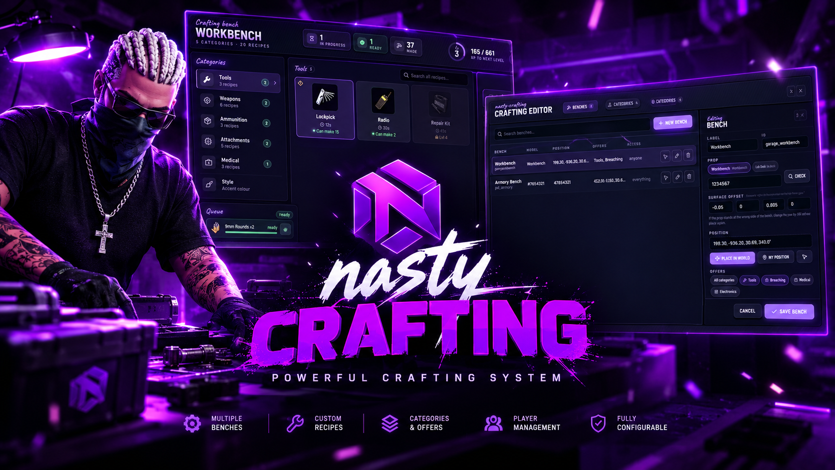 Nasty Crafting — Powerful & Fully Configurable Crafting System