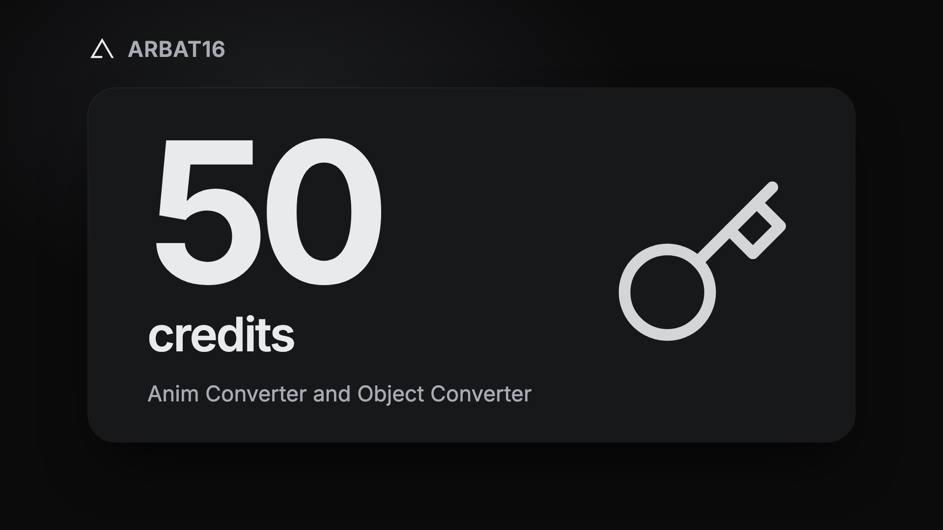Converter Credits (50)