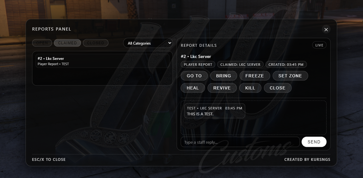 Report System (ESX)