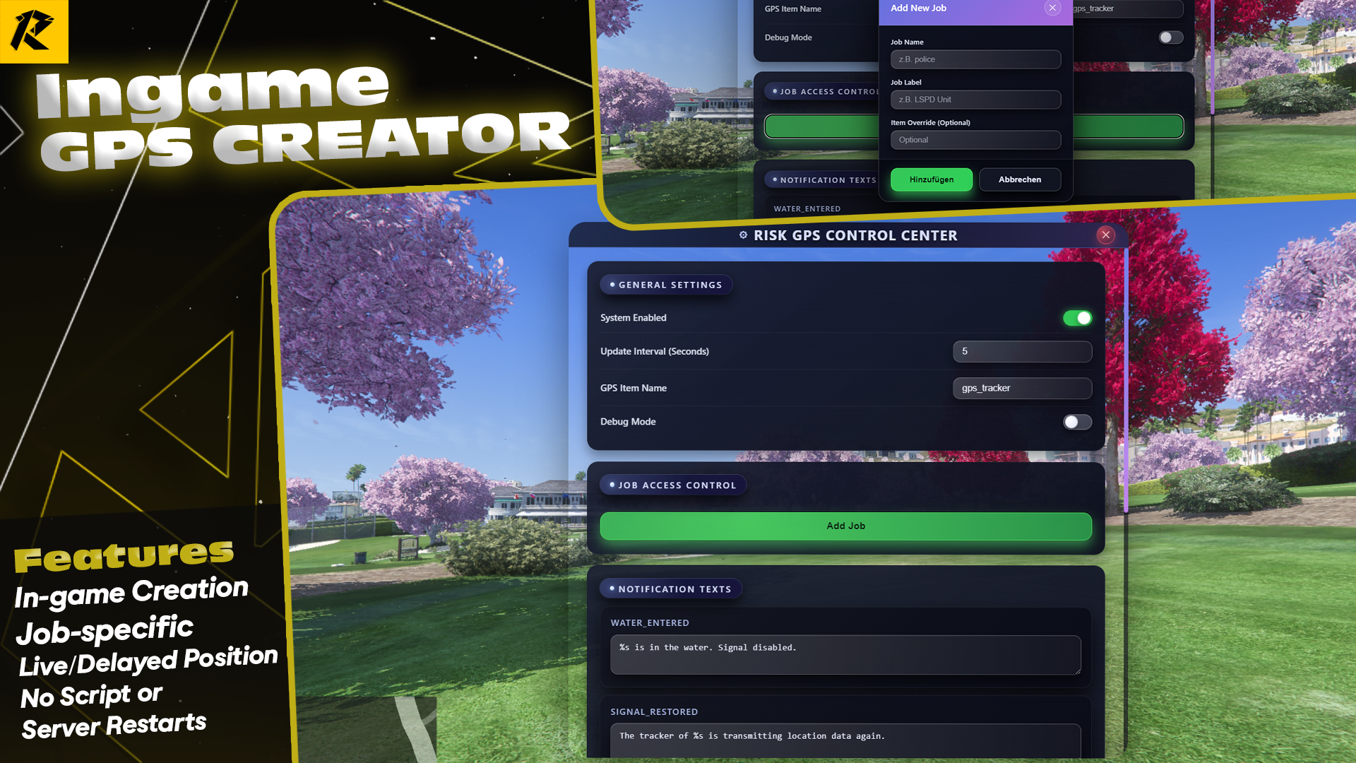INGAME GPS TRACKER CREATOR