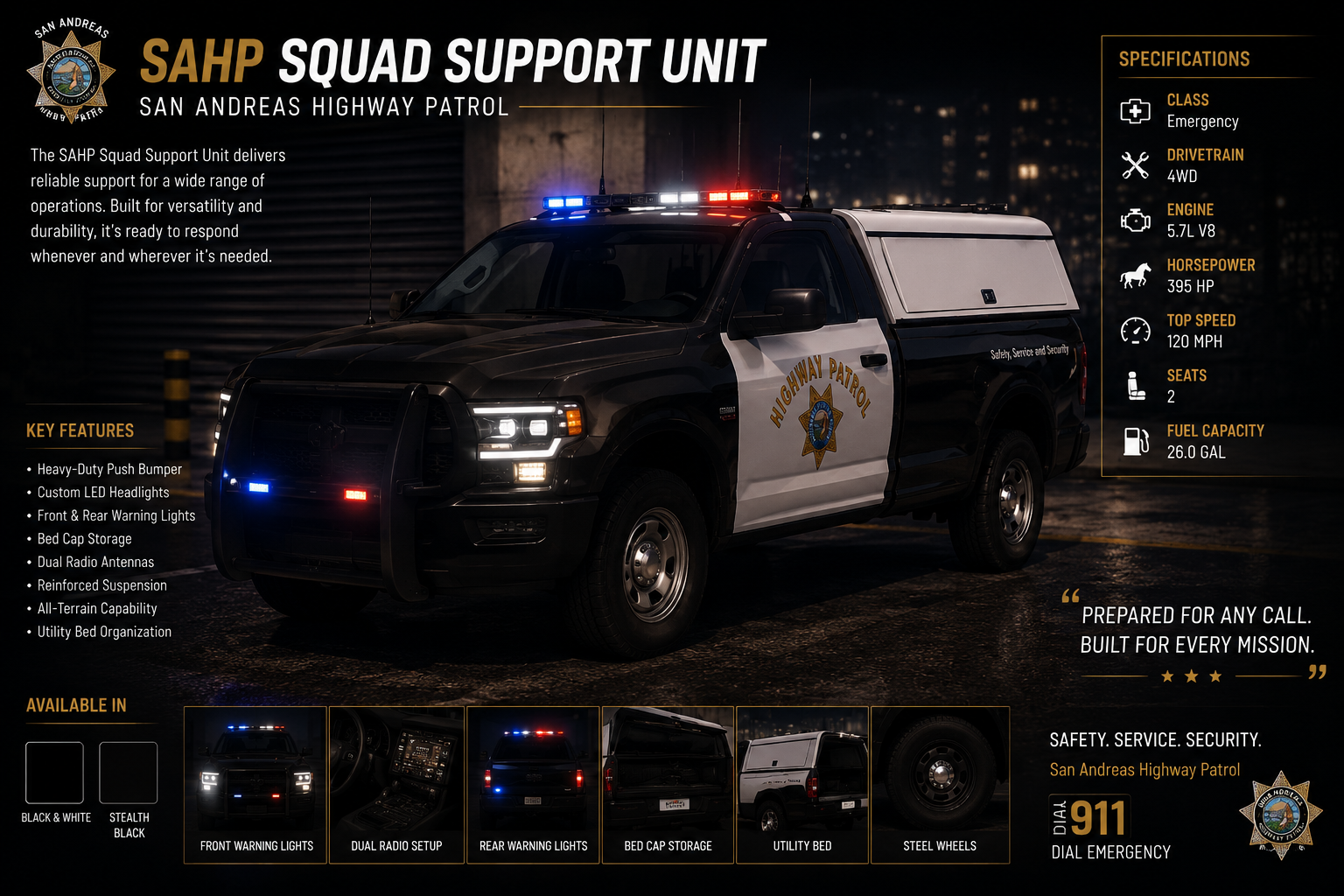 HP - 2023 Declasse 1500 Pursuit Truck