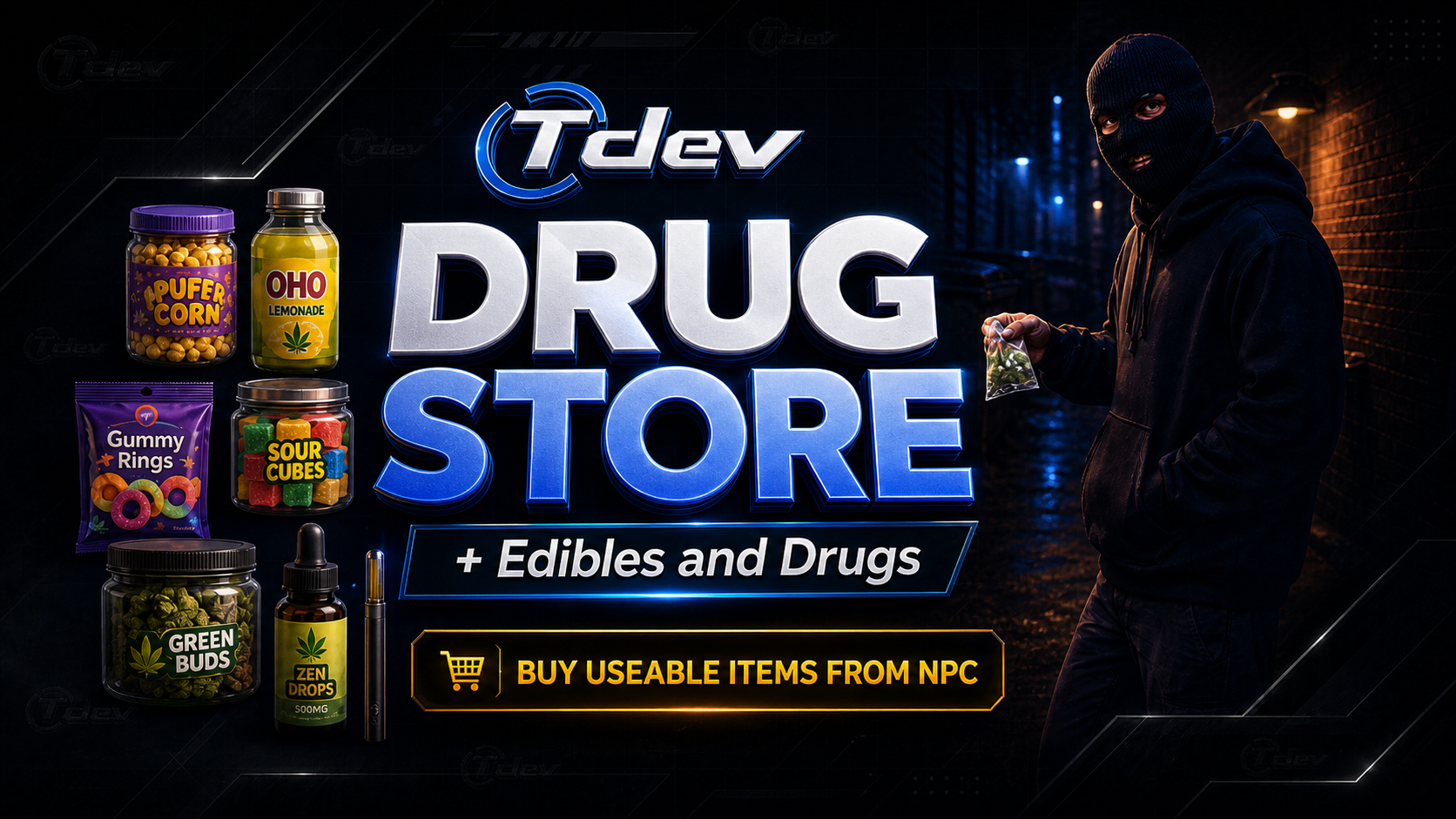 Drug Store [Store + Edibles and Drugs PACK] [ESX]