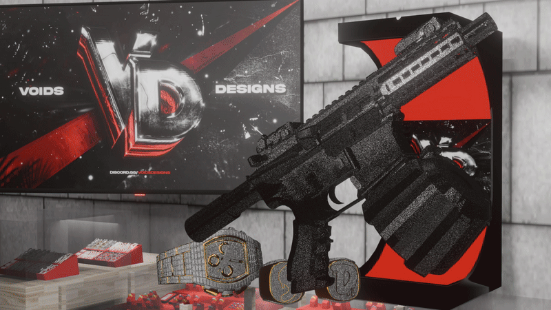 VoidsDesigns · Custom Iced out AR Pistol pack